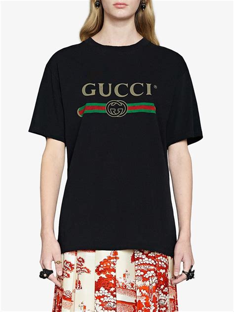 gucci black shirt womens|Gucci shirt women black.